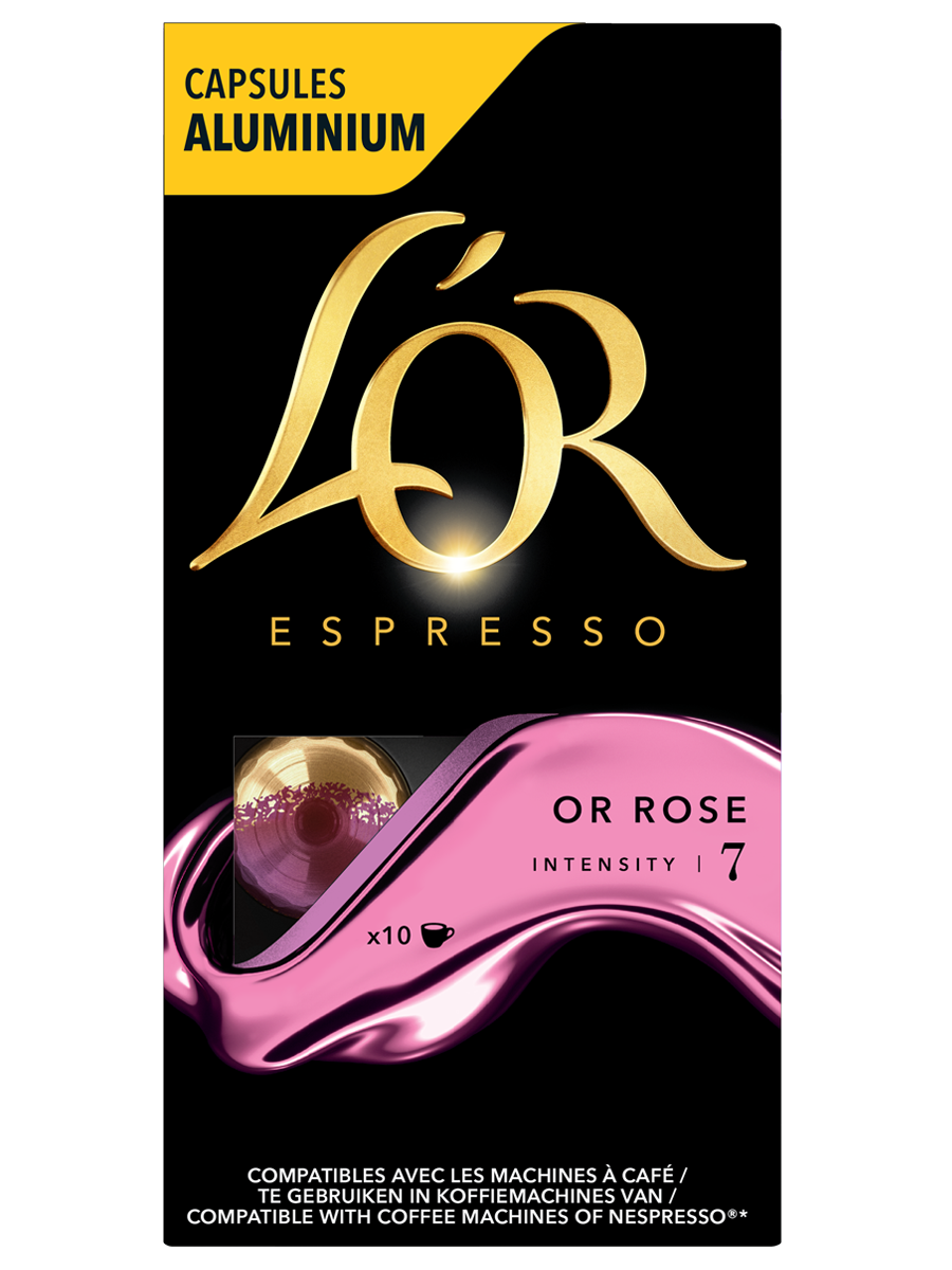 Картинка Кофе в алюминиевых капсулах L'OR Espresso OR ROSE, 10 шт