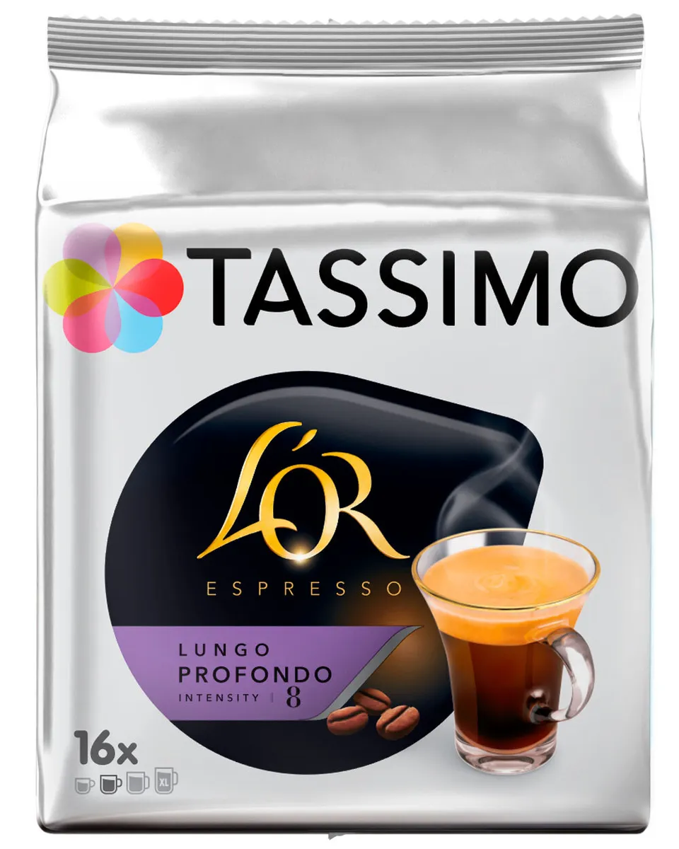 Картинка Кофе в капсулах Tassimo L’OR Espresso Lungo Profondo (16 капс.)